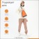 Bades for lightning shoes, up to 35 sizes, Textura, Orange color