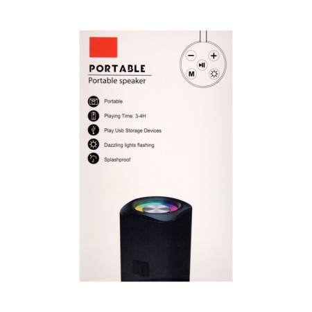 Portable column Luazon LZZ-60, 5 W, 500 mAh, backlight, Micro SD, black-7