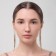 Hanging earrings with rhinestones "Waterfall" mini square, white color in gold, 14 cm
