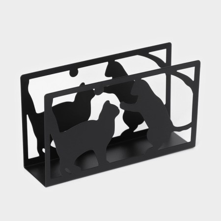 Salvetnik Dolyana "Cats", 14 × 4 × 8 cm, black color-2