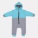 Combineson children's insulated tops "Capitane", height 68 cm, color gray/blue