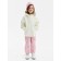 Demisason windbreaker for girls Minaku from SoftShell on fleece, waterproof, light gray, height 92 cm
