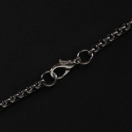 Pompeii pendulum of the Pompeii ring on the thread, the color is black silver, 70 cm-4