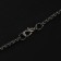 Pompeii pendulum of the Pompeii ring on the thread, the color is black silver, 70 cm