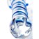 Sexus Glass bilateral phallimitator, glass, transparent, 22.5 cm