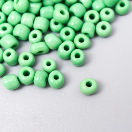 Round beads 6/0 "Green" 20 g