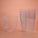 The form of plastic disposable for the buffet "Square", 150 ml, transparent, 15 pcs/unns.