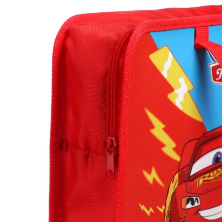 Plastic folder with A4 handles, on a zipper, 80x330x240 mm, cars-3