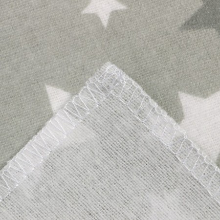 Finge Flanel Stars 1240 75x120 cm, gray, 170 g/m, cotton 100%-3