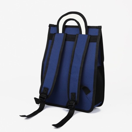 Baby backpack on lightning, blue/red color-3