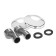 Bath mixer Zein Z0155, Kran-Box 1/2, shower watering can and hose, chrome