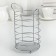 Drywall for cutlery shares, 10 × 10 × 18 cm, chromium color