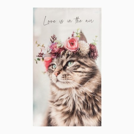 Gift Ethel Flower Cat: a towel 40x73 cm, shoulder blade-2