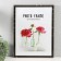 Photo frame plastic 30x40 cm "Black marble with a gold frame" 32x42 cm