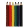 Pencils 6 flowers, "kalyaka-small", three-sided, thick