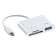 Cartridder-TG Luazon LNCR-099, MicroUSB adapter, USB, Microsd, SD, White