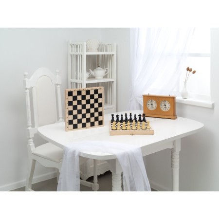 Chess, wooden board 29 x 29 cm, King H-7 cm-1