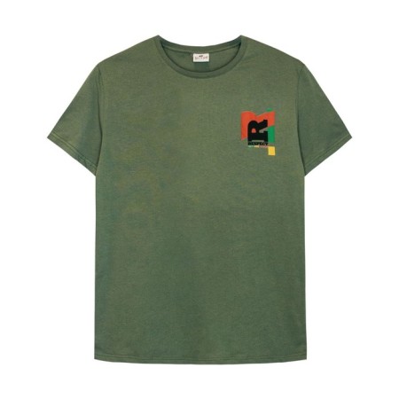 Male T -shirt, size 48, khaki color-3
