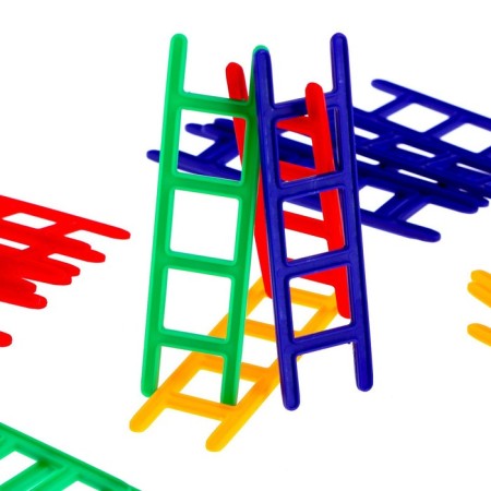 Board game on the balance "Up the ladder", 24 stairs, 2-4 players, 5+-9