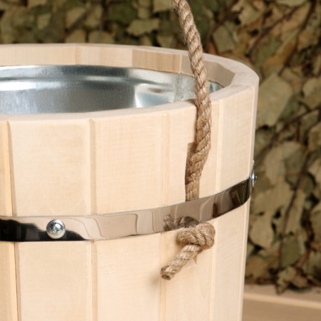 A bucket of linden, 7l, galvanized insert, handle-Vervka, "Dobroparov"-7