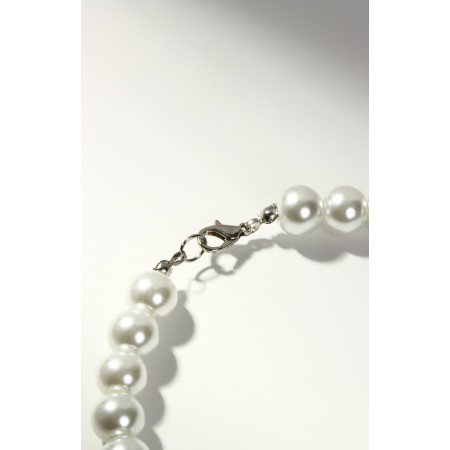 Pearl beads "Bride" ball No. 10, white color, l = 40 cm-3