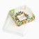 Makarun box “Happy New Year”, tangerines, 12 x 12 x 3 cm, New Year
