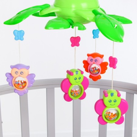 Mobile Musical "Musical Leaves. Owls ", on batteries, crush me-1