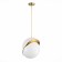 Suspension lamp ST LUCE. SL1164.323.01. Laico. 1x60 watts, E27, 30x30x35 cm, brass color