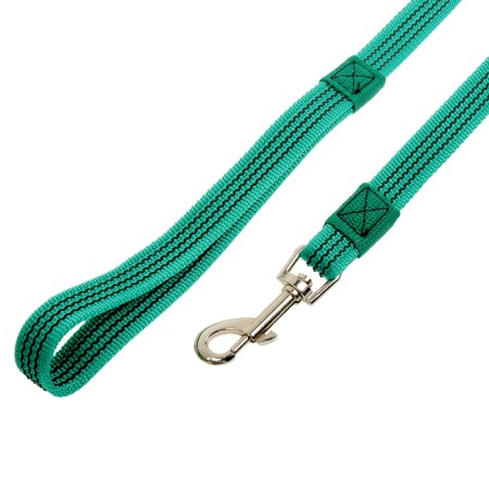 Kaponnoye zonik leash with latex thread, 3 m x 2 cm, green-1
