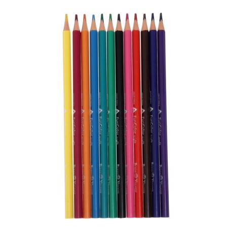 Faincolor color pencils Funcolor are plastic, in a cardboard tube, mix-6