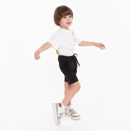 Shorts for a boy, black color, height 122 cm-1