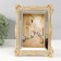 Polystone photo frame 10x15 cm "heather" gold with a mirror 17.1x2x22.3 cm