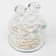 Glass souvenir "Two rings - proposal" Pearls 7.2x6.3x6.3 cm