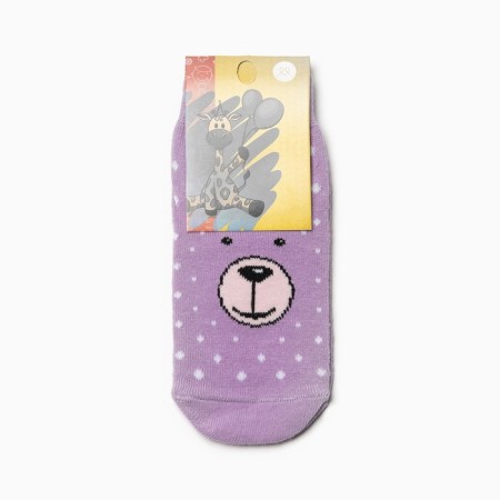 Children's socks "Bears" A.D-183, lilac color, river 18-2