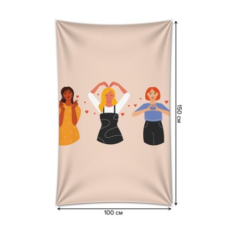 Decorative panel with photo printing "Recognition of love", vertical, size 100x150 cm-1