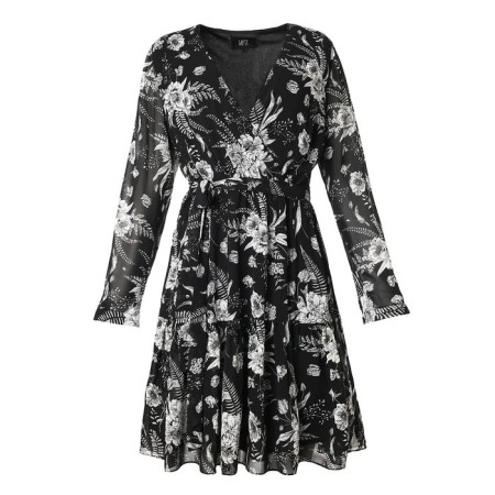 Women's dress MIST PLUS-SIZE, R.54, Black-3