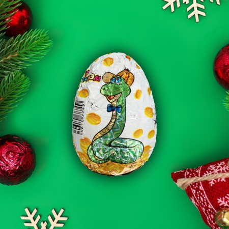 New Year. Chocolate figure "Egg Serpent", 20 g