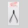 Manicure nippers for cuticle, 9.3 cm, blade length - 10 mm, black color