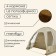 Tart tourist tent, camping maclay Volga 4, 4-seater, with vestibule