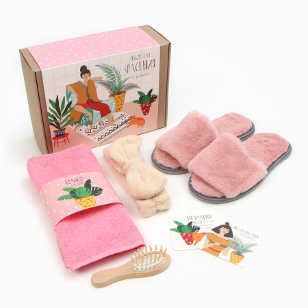 Set of gift "SPASISIT FROM TO PLEASE" towel and accessories-1
