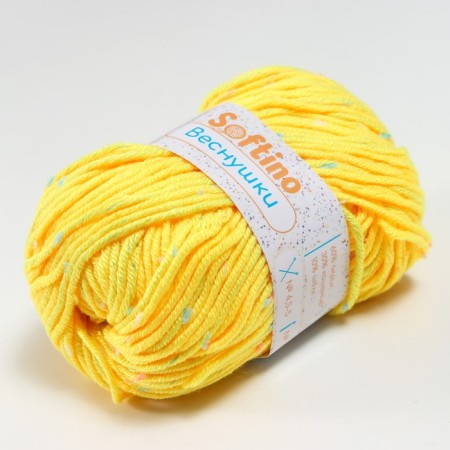 Yarn 60% acrylic, 30% cashmere, 10% silk "spring" 50 g 80 m color 06 chicken-1