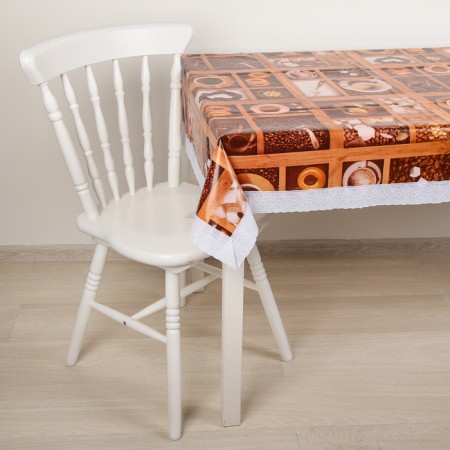 The tablecloth on a non -woven base reusable “coffee”, 90 × 135 cm-1
