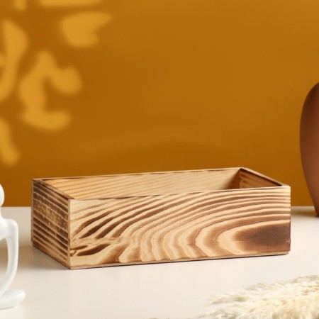 Wooden Kashpo 24 × 14 × 9 cm Eleagant, we burned beautifully