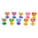 Printing color "Romantic hearts" set of 10 pcs.