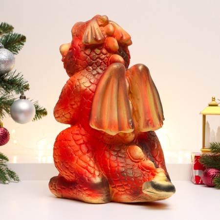 Pigger "Dragon Giant" 33x30cm, red with gold-2