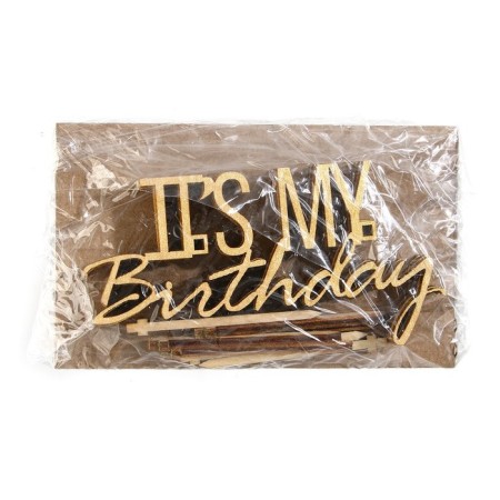 Topper for IT’s My Birthday, Wooden, 100x52-5
