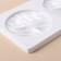 Form for mousse desserts and baking double shares "Zebrano", 30.5 × 18 cm, white color