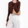 Bag Women's Baget with a zipper, beige color
