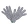 Workers, x/b gloves, knitting grade 10, 4 threads, size 9, without coating, gray