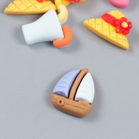 Decor for creativity plastic "Rest at sea" MIX 2x1.5 cm-1
